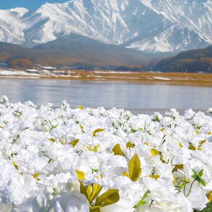 Valar Flowers نشمر من القماش الاصطناعي على شكل زهرة خلفية لحفلات الزفاف، ديكور حفلات الأزهار، تصوير المناسبات-VF-342