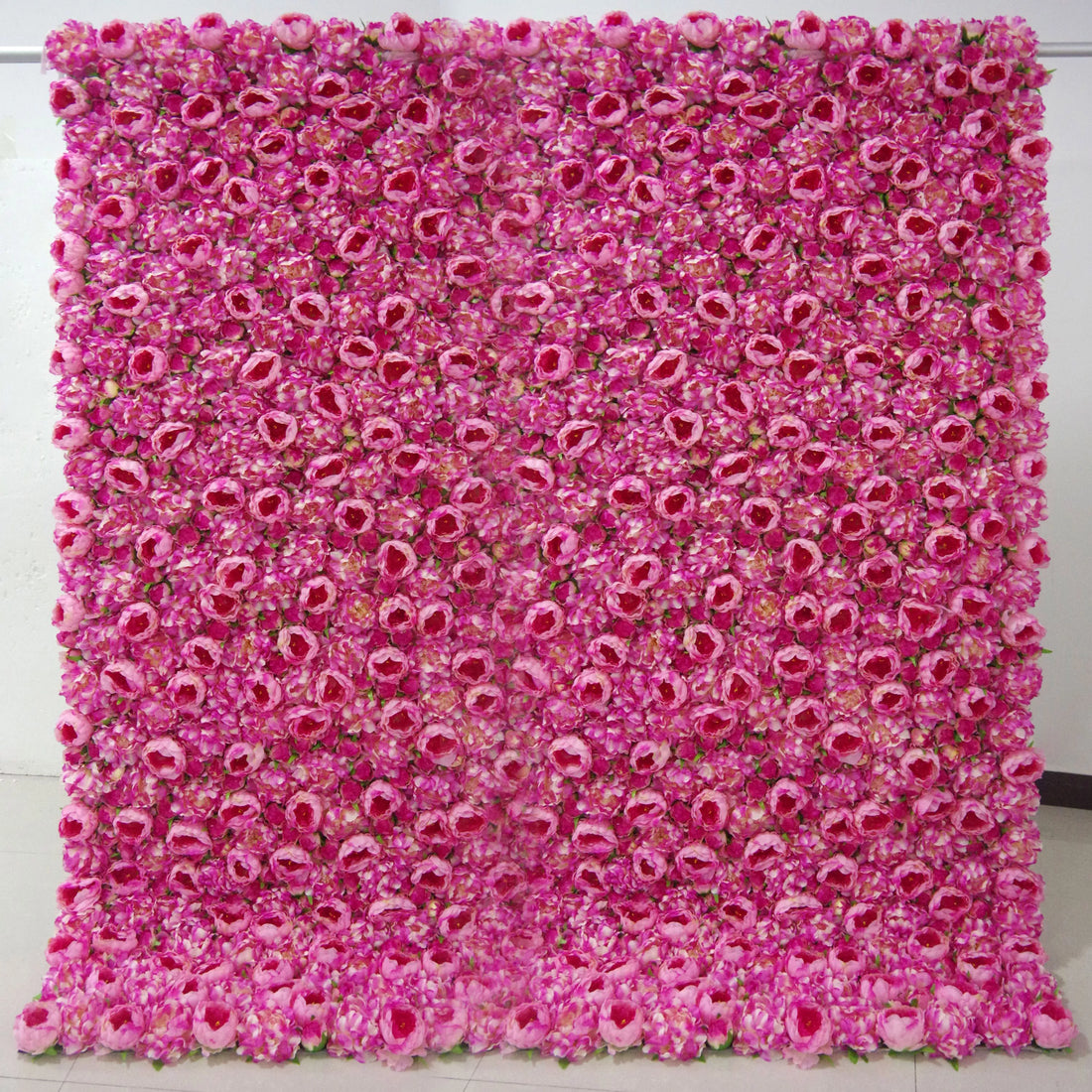 Valar Blumen Roll-up-Stoff künstliches Stiefmütterchen lila und gedämpfte rosa Blume Wand Hochzeit Hintergrund, Blumen Party Dekor, Event Fotografie-VF-065