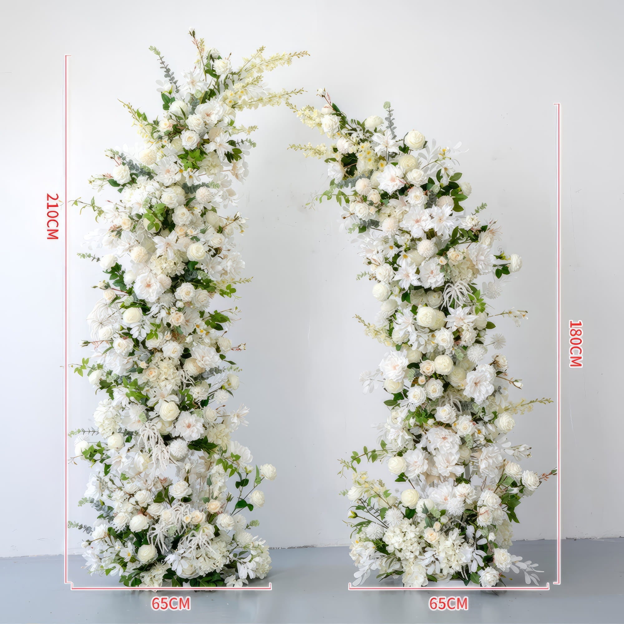 6*7 ft Elegant Artificial Flower Archway - Wedding &amp; Party Backdrop Decorations | Floral Display for Boho/ Rustic Events and Ceremonies