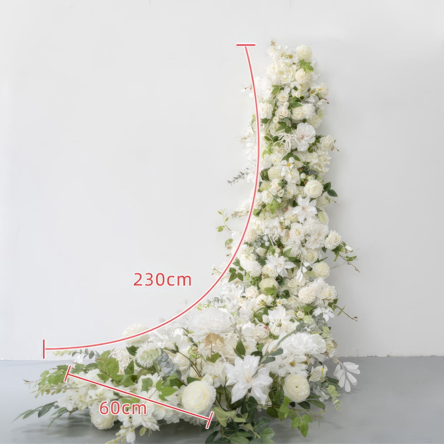 6*7 ft Elegant Artificial Flower Archway - Wedding &amp; Party Backdrop Decorations | Floral Display for Boho/ Rustic Events and Ceremonies