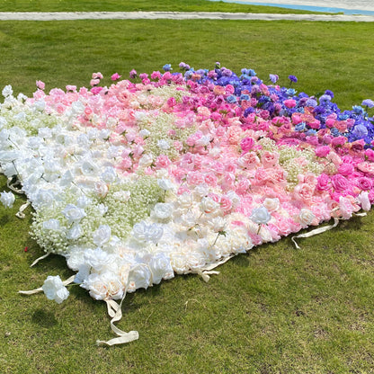 Valar flores roll up Telas flor artificial pared telón de fondo la boda, floral decoración del partido, evento Photography-VF-340