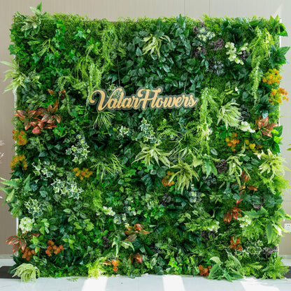 Valar Flowers Roll Up Fabric Artificial Vivid Green Grass Wall Wedding Backdrop, Floral Party Decor, Event Photography-VF-426