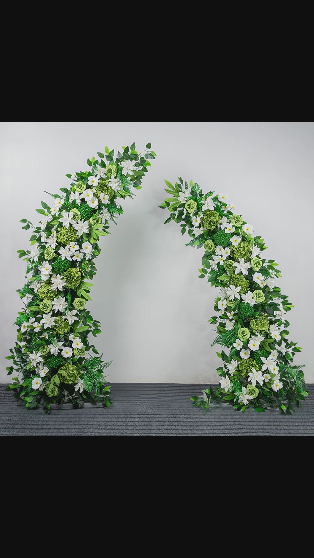 Floral Moon Archway Series - Elegant Peach, Lush Green, and Charming Lavender Artificial Flower Archways for Weddings &amp; Celebrations